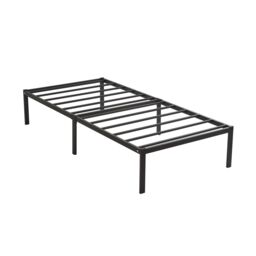 House of Home Single Metal Bed Frame Durable Black Powder Coating, 198 x 91 x 40 cm - thumbnail 3