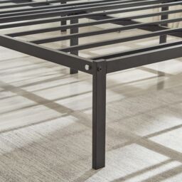 House of Home Single Metal Bed Frame Durable Black Powder Coating, 198 x 91 x 40 cm - thumbnail 4