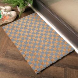 Artsy Mats Grey Wavey Lines Pattern Doormat - Size: 40 cm x 60 cm - thumbnail 3