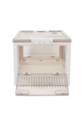 Living and Home Transparent Plastic Closet Wardrobe Organizer Toys Snacks Clothes Folding Storage Boxes in White - Size: Large - thumbnail 3