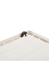 Living and Home Transparent Plastic Closet Wardrobe Organizer Toys Snacks Clothes Folding Storage Boxes in White - Size: Large - thumbnail 5