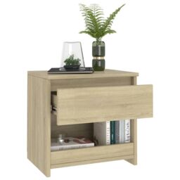 Berkfield Home Bedside Cabinets 2 pcs Sonoma Oak 40x30x39 cm Engineered Wood in Brown - Size: 40 x 30 x 39 cm - thumbnail 3