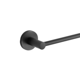 Nes Home 600mm Matte Black Single Towel Bar Stainless Steel Modern Towel Rod for Bathroom