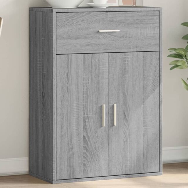 Berkfield Home Sideboard Grey Sonoma 60x30x84 cm Engineered Wood - Size: 60 x 30 x 84 cm - image 1