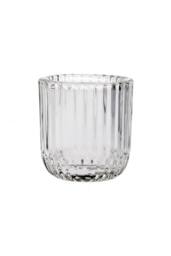 KDMD Clear Orla Glass Tealight Holder 9cm 5 Pack - thumbnail 2