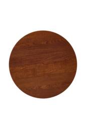 Living and Home Modern Tulip-Shaped Walnut Dining Table - thumbnail 3