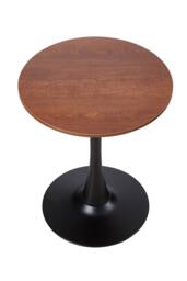 Living and Home Modern Tulip-Shaped Walnut Dining Table - thumbnail 2