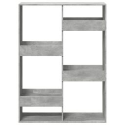 Berkfield Home Room Divider Concrete Grey 100x33x135 cm Engineered Wood - Size: 100 x 33 x 135 cm - thumbnail 4