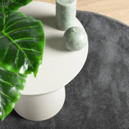 Berkfield Home Rug OVIEDO Short Pile Anthracite √ò 200 cm in Dark Grey - Size: Medium - thumbnail 7