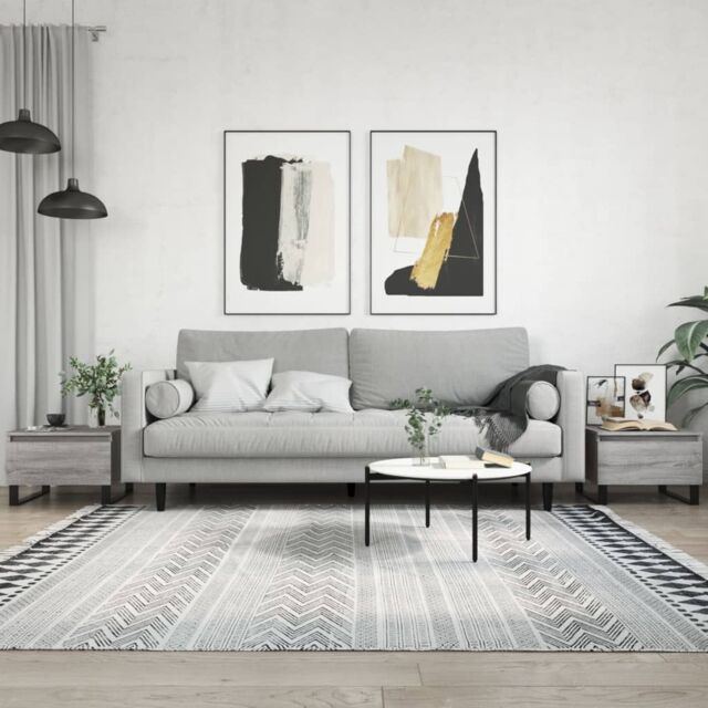 Berkfield Home Coffee Tables 2 pcs Grey Sonoma 50x46x35 cm Engineered Wood - Size: 50 x 46 x 35 cm - image 1