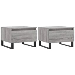 Berkfield Home Coffee Tables 2 pcs Grey Sonoma 50x46x35 cm Engineered Wood - Size: 50 x 46 x 35 cm - thumbnail 2