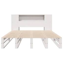Berkfield Home Bookcase Bed without Mattress White 135x190 cm Double Solid Wood - thumbnail 5