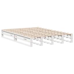 Berkfield Home Bookcase Bed without Mattress White 135x190 cm Double Solid Wood - thumbnail 6
