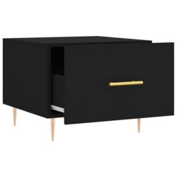 Berkfield Home Coffee Table Black 50x50x40 cm Engineered Wood - Size: 50 x 50 x 40 cm - thumbnail 6