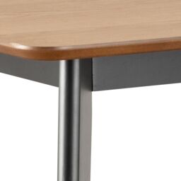 Furniture To Go Roxby Bar Table in Oak & Black in Brown - thumbnail 6