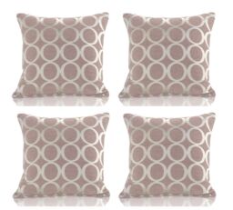 Luxury Living Luxury Chenille Cushion set of 4 in Pink - Size: 45 cm x 45 cm - thumbnail 2