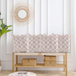 Luxury Living Luxury Chenille Cushion set of 4 in Pink - Size: 45 cm x 45 cm - thumbnail 6