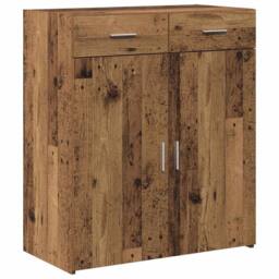 Berkfield Home Storage Cabinet Old Wood 80x42.5x93.5 cm Engineered Wood in Brown - thumbnail 1