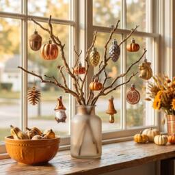 Havendro 12-Piece Autumn Decorations, Halloween Tree Baubles - thumbnail 3