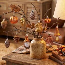 Havendro 12-Piece Autumn Decorations, Halloween Tree Baubles - thumbnail 5