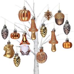 Havendro 12-Piece Autumn Decorations, Halloween Tree Baubles