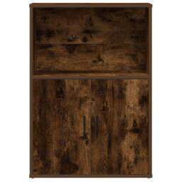 Berkfield Home Durable Bookcase Smoked Oak 60x24x85 cm Engineered Wood in Brown - Size: 60 x 24 x 85 cm - thumbnail 4