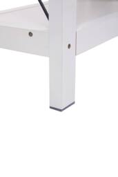 Living and Home Modern Minimalist Multifunctional Side Table with Lower Shelf in White - thumbnail 8