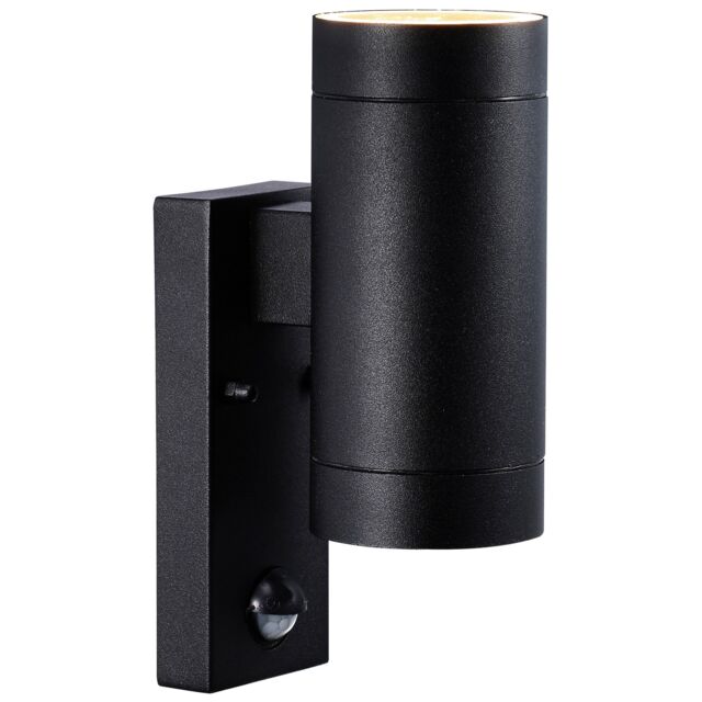 Nordlux Modern Outdoor Wall Light Black Metal GU10 Weatherproof - Mains Powered, IP54 - image 1