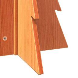 Berkfield Home Wooden Christmas Tree for Decoration Wax Brown 69.5 cm Solid Wood Pine - thumbnail 6
