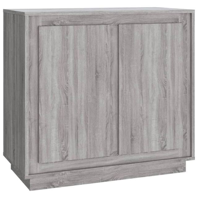 Berkfield Home Sideboard Grey Sonoma 80x34x75 cm Engineered Wood - Size: 80 x 34 x 75 cm - image 1
