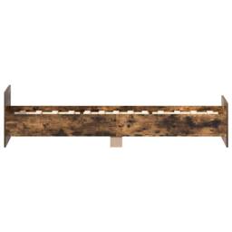 Berkfield Home Durable Bed Frame Smoked Oak 100x200 cm Engineered Wood in Brown - thumbnail 6