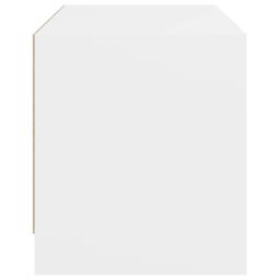 Berkfield Home TV Cabinet with Glass Doors White 68x37x42 cm - Size: 68 x 37 x 42 cm - thumbnail 7