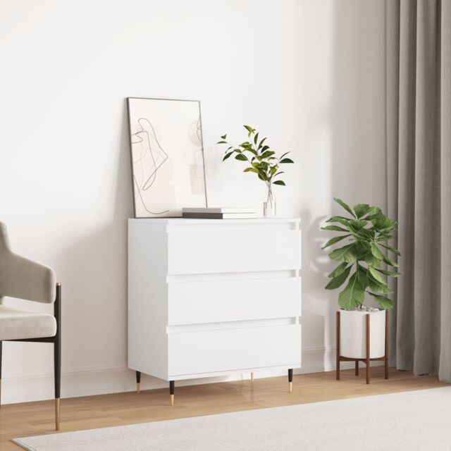 Berkfield Home Sideboard White 60x35x70 cm Engineered Wood - Size: 60 x 35 x 70 cm - image 1