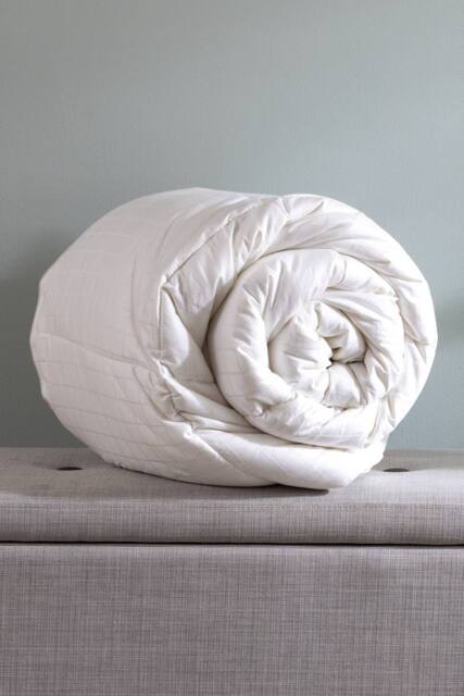 Soak&Sleep 9.0 Tog Soft As Down with Silk King Duvet in White - image 1