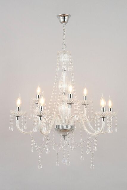 BHS Lighting Charlotte Chandelier in Metallic Silver - image 1