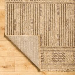 Livabliss Mirage-Cottage Tan Brown Fringe Jute-Look In- & Outdoor Rug in Dark Brown - Size: 120 cm x 170 cm - thumbnail 4