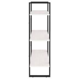 Berkfield Home Modern 3-Tier Book Cabinet White 80x30x105 cm Solid Pine Wood - Size: 80 x 30 x 105 cm - thumbnail 6
