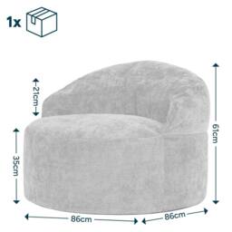 icon Orb Accent Chair Woven Chenille in Gold - thumbnail 3