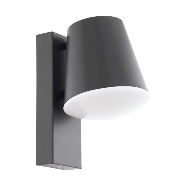 Loops IP44 Outdoor Wall Down Light Anthracite Zinc Plated Steel 1 x 10W E27 Bulb in Metallics - image 1