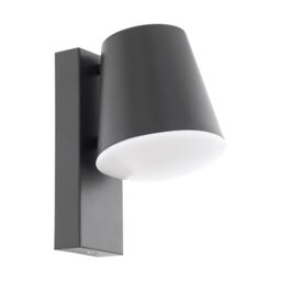 Loops IP44 Outdoor Wall Down Light Anthracite Zinc Plated Steel 1 x 10W E27 Bulb in Metallics