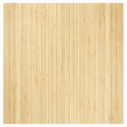Berkfield Home Rug Square Light Nature 100x100 cm Bamboo in Beige - Size: Medium - thumbnail 2