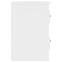 Berkfield Home Elegant Wall-mounted Bedside Cabinet White 41.5x36x53cm - Size: 41.5x36x53 cm - thumbnail 8