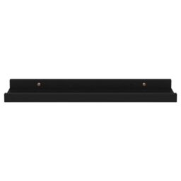 Berkfield Home Wall Shelves 4 pcs Black 40x9x3 cm - Size: 40 x 9 x 3 cm - thumbnail 6