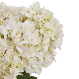 Lemon Pavilion Furniture and Decor Artificial Hydrangea Bunch - Plastic - L23 x W23 x H47 cm - White - thumbnail 6