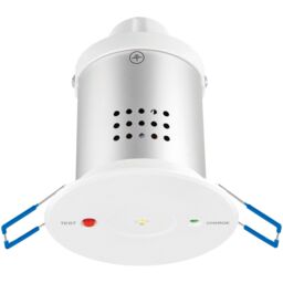 Loops Recessed Emergency Ceiling Downlight - 3W Daylight White LED - Self Contained - thumbnail 3
