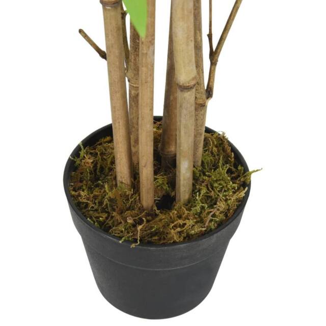 Berkfield Home Realistic Artificial Bamboo Tree 828 Leaves 150 cm Green - image 1