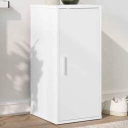 Berkfield Home Shoe Cabinet White 32x35x70 cm Engineered Wood - Size: 32 x 35 x 70 cm - thumbnail 3