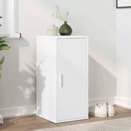 Berkfield Home Shoe Cabinet White 32x35x70 cm Engineered Wood - Size: 32 x 35 x 70 cm - thumbnail 2