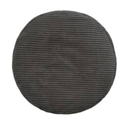icon Milano Bean Bag Footstool Corduroy Round Pouffe in Charcoal - thumbnail 4