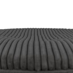 icon Milano Bean Bag Footstool Corduroy Round Pouffe in Charcoal - thumbnail 6
